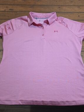 Under Armour Pink Short Sleeve Polo